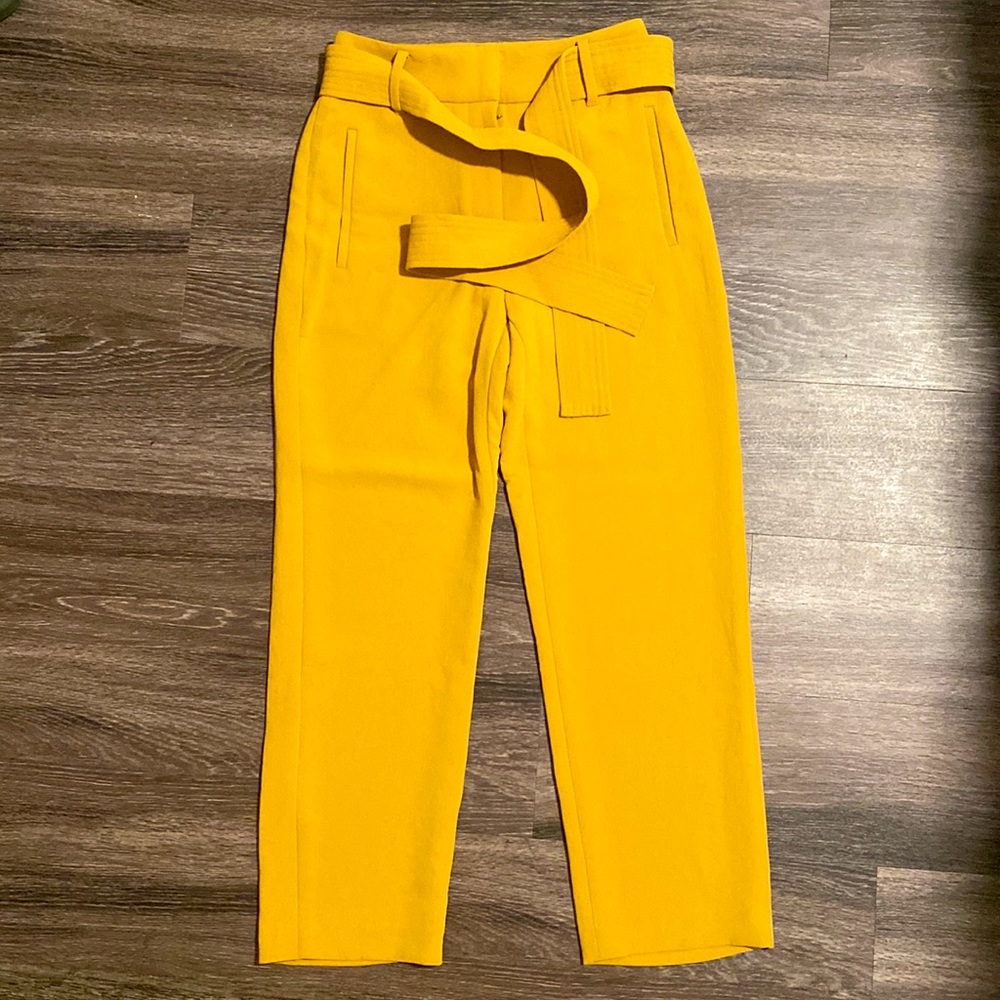 Aritzia Wilfred tie-front high waist Japanese crepe pants